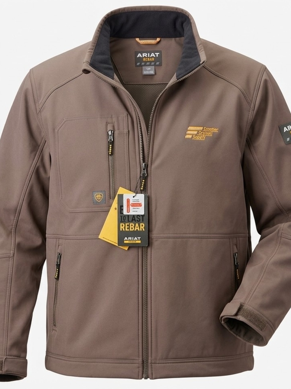 Ariat Rebar Dri-Tek DuraStretch Insulated Work Jacket Mens Lg Wren Brown NWT